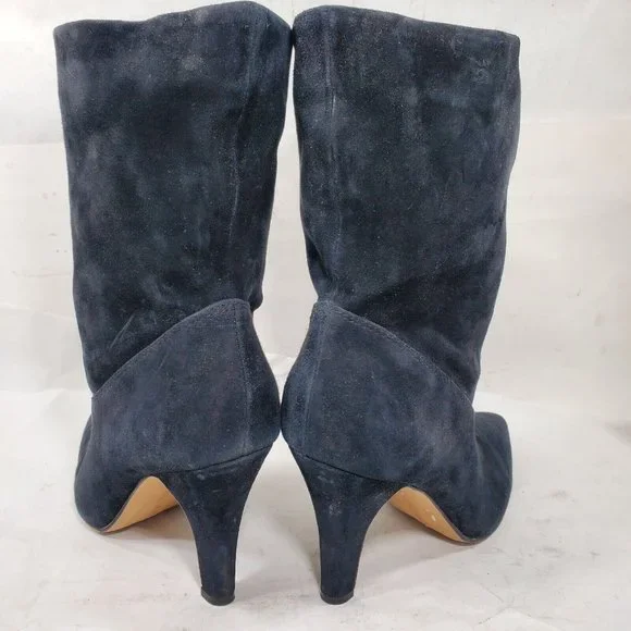 Vince Camuto Bristol Foxy Black Suede Pull-On Ankle Booties Women Size 7 US - Picture 5 of 9